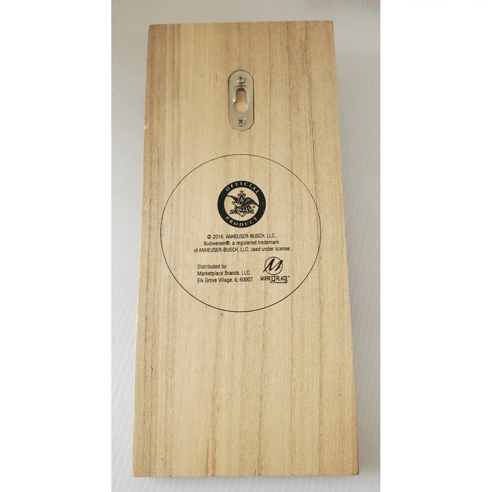 Budweiser Clydesdales Wall Sign With Horseshoe Beer Bottle Opener Anheuser-Busch